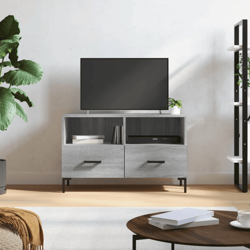 Móvel de TV - Modulo de TV - Armário de TV 80x36x50 cm derivados de madeira cinzento sonoma
