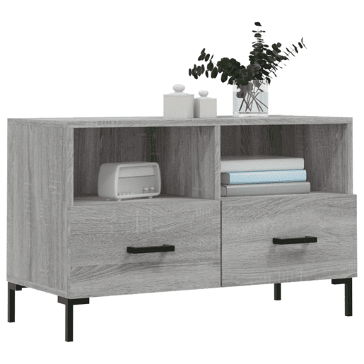 Móvel de TV - Modulo de TV - Armário de TV 80x36x50 cm derivados de madeira cinzento sonoma