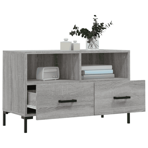 Móvel de TV - Modulo de TV - Armário de TV 80x36x50 cm derivados de madeira cinzento sonoma