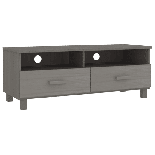 Móvel de TV - Modulo de TV - Armário de TV HAMAR 106x40x40 cm pinho maciço cinza-claro