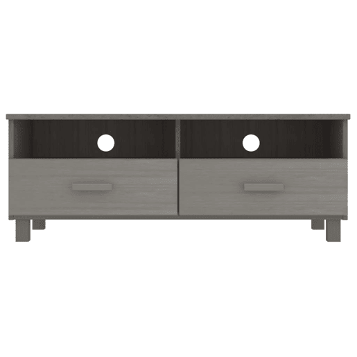 Móvel de TV - Modulo de TV - Armário de TV HAMAR 106x40x40 cm pinho maciço cinza-claro