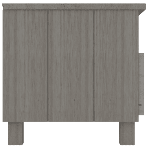 Móvel de TV - Modulo de TV - Armário de TV HAMAR 106x40x40 cm pinho maciço cinza-claro