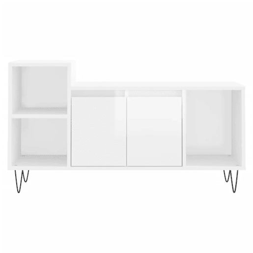 Móvel para TV - Móvel de TV - Armário de TV 100x35x55 cm derivados madeira branco brilhante