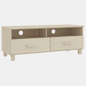 Móvel de TV - Modulo de TV - Armário de TV HAMAR 106x40x40 cm pinho maciço castanho-mel
