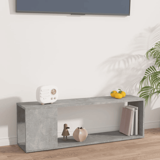 Móvel de TV - Modulo de TV - Armário de TV 100x24x32 cm derivados de madeira cinzento cimento