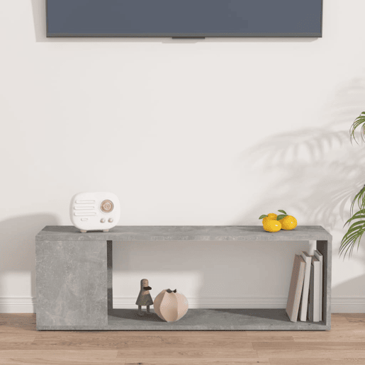 Móvel de TV - Modulo de TV - Armário de TV 100x24x32 cm derivados de madeira cinzento cimento