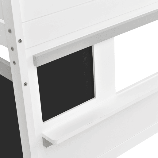 Cama alta 90x200cm - com 2 painéis de graffiti - Branco