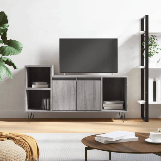 Móvel de TV - Modulo de TV - Armário de TV 100x35x55 cm derivados de madeira cinzento sonoma