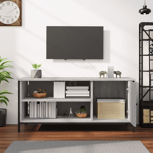Móvel de TV - Modulo de TV - Armário de TV 100x40x45 cm derivados de madeira cinzento sonoma