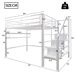 Cama alta para niños 145x255 Cama alta para niños 145x255 Blanco