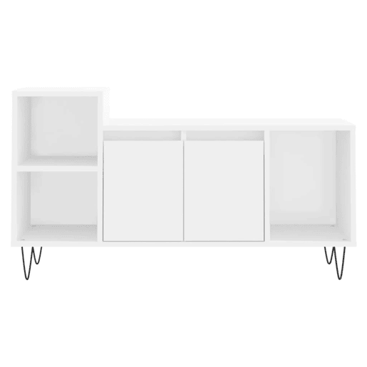 Móvel p TV, Armário de TV 100x35x55 cm madeira processada branco