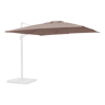 3x3m cobertura guarda-sol quadrada offset, Lona para guarda-sol Falgos, Taupe, 296x296x296 cm