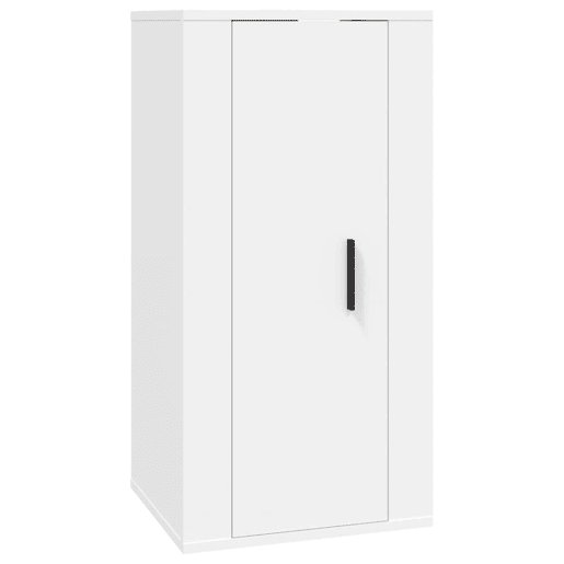 Conjunto móveis de TV - Armários TV 3 pcs madeira processada branco
