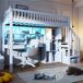 Cama alta para niño Cama alta para niño Blanco