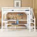 Cama alta para niño Cama alta para niño Blanco