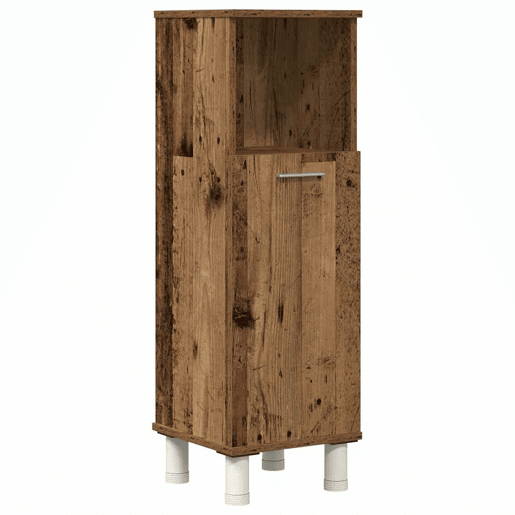 vidaXL 4 pcs conj. móveis casa banho derivados madeira madeira velha