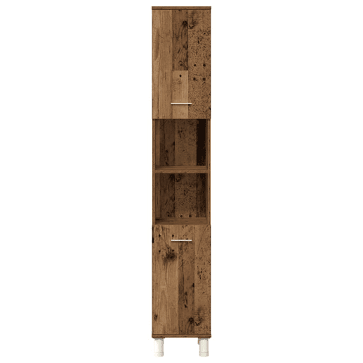 vidaXL 4 pcs conj. móveis casa banho derivados madeira madeira velha