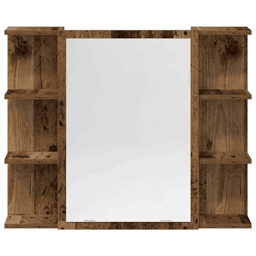 vidaXL 4 pcs conj. móveis casa banho derivados madeira madeira velha