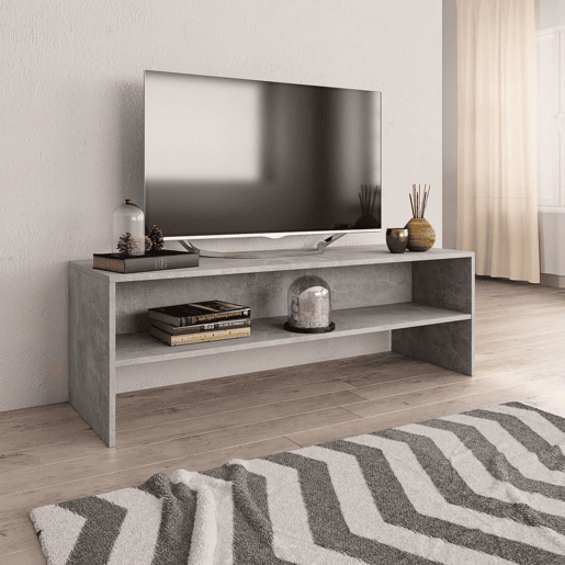 Móvel de TV - Modulo de TV - Armário de TV 120x40x40 cm derivados de madeira cinzento cimento