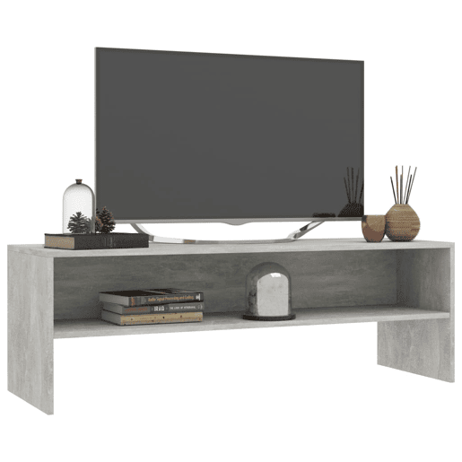 Móvel de TV - Modulo de TV - Armário de TV 120x40x40 cm derivados de madeira cinzento cimento