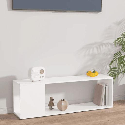 Móvel de TV - Modulo de TV - Armário de TV 100x24x32 cm derivados de madeira branco