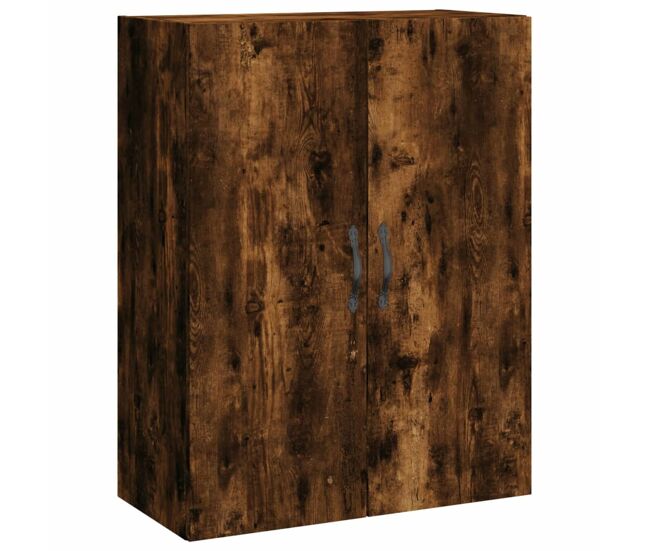 Vidaxl armario de pared madera ingeniería roble ahumado 69,5x34x90 cm