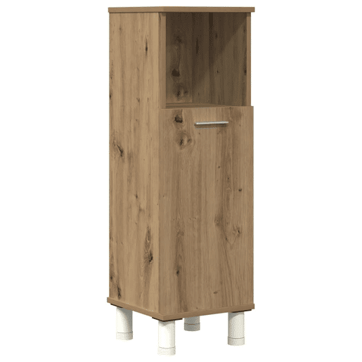 vidaXL 4 pcs móveis de casa de banho deriv. madeira carvalho artisiano