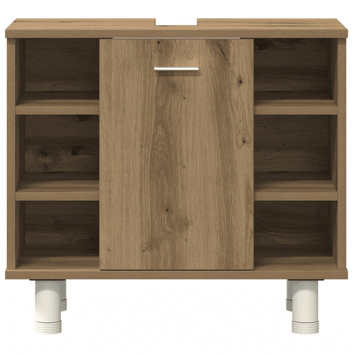 vidaXL 4 pcs móveis de casa de banho deriv. madeira carvalho artisiano