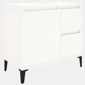vidaXL Armário de casa de banho 65x33x60cm derivados de madeira branco