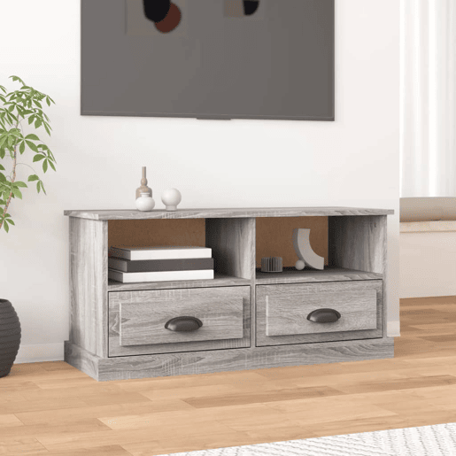 Móvel de TV - Modulo de TV - Armário de TV 93x35,5x45 cm derivados de madeira cinzento sonoma