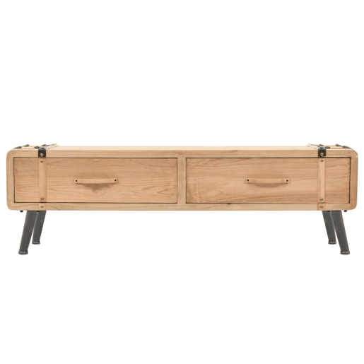 Móvel de TV - Modulo de TV - Armário de TV madeira de abeto maciça 120x33x35 cm