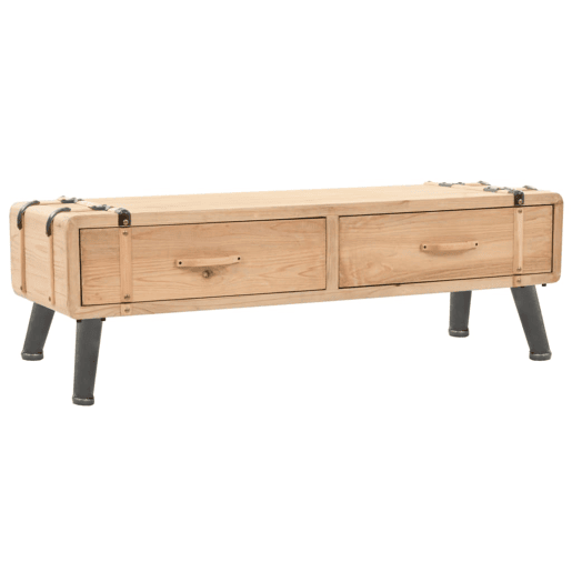 Móvel de TV - Modulo de TV - Armário de TV madeira de abeto maciça 120x33x35 cm