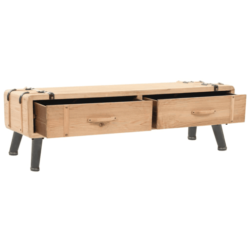 Móvel de TV - Modulo de TV - Armário de TV madeira de abeto maciça 120x33x35 cm