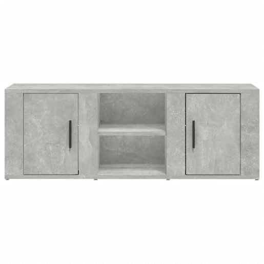 Móvel p TV, Armário de TV 100x31,5x35 cm derivados madeira cinzento cimento