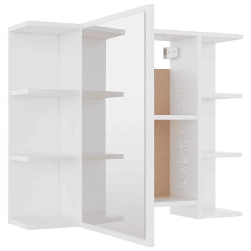 vidaXL 4 pcs conjunto de móveis de casa de banho contraplacado branco