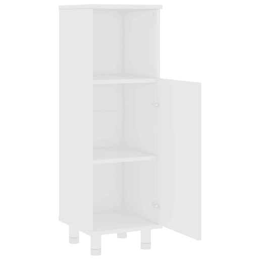 vidaXL 4 pcs conjunto de móveis de casa de banho contraplacado branco