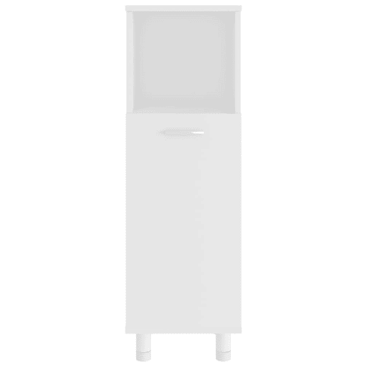 vidaXL 4 pcs conjunto de móveis de casa de banho contraplacado branco