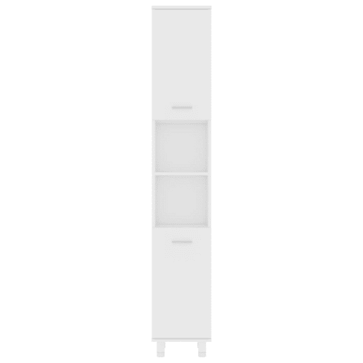 vidaXL 4 pcs conjunto de móveis de casa de banho contraplacado branco