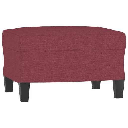 vidaXL Poltrona com apoio de pés 60 cm tecido vermelho tinto vidaXL Poltrona com apoio de pés 60 cm tecido vermelho tinto