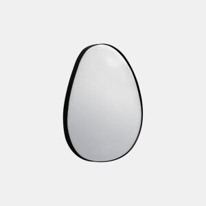 Espelho orgânico em metal, Harper, Preto, 51x3x55.5 cm