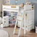 Cama alta para niño Cama alta para niño Natural/ Blanco
