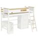 Cama alta para niño Cama alta para niño Natural/ Blanco