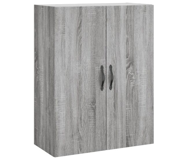 Vidaxl armario de pared madera ingeniería gris sonoma 69,5x34x90 cm
