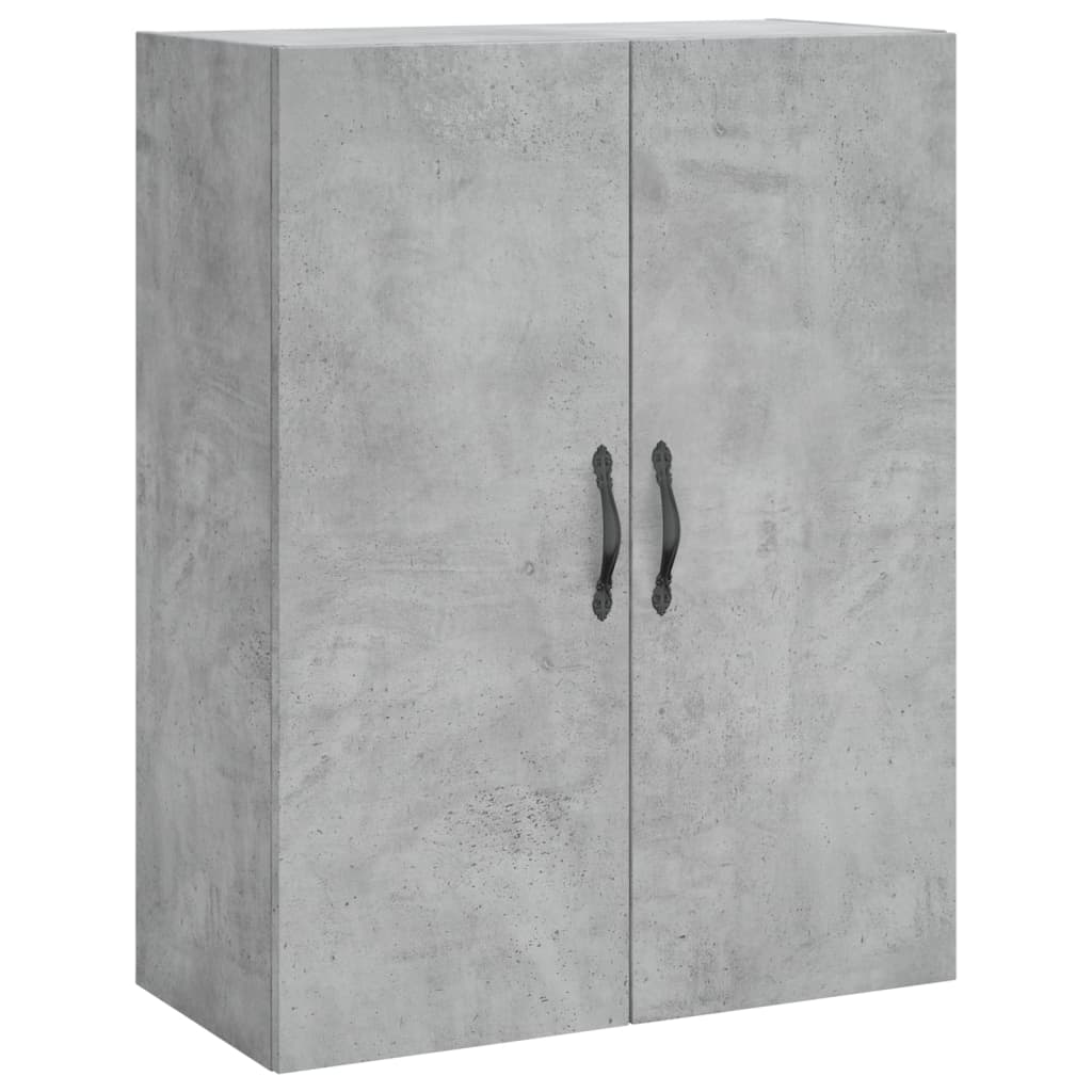 Vidaxl armario de pared madera ingeniería gris hormigón 69,5x34x90 cm