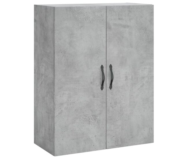 Vidaxl armario de pared madera ingeniería gris hormigón 69,5x34x90 cm