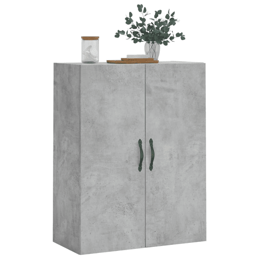 vidaXL Armário de parede 69,5x34x90 cm deriv. madeira cinzento cimento vidaXL Armário de parede 69,5x34x90 cm deriv. madeira cinzento cimento
