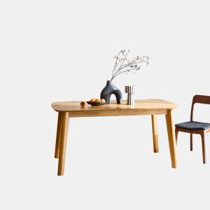 Mesa de jantar retangular extensível 160 - 210cm, Holy, Natural, 210x90x76 cm