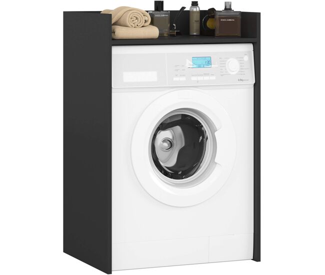 Armario para lavadora akord fin negro 64 cm 64x50x98 cm