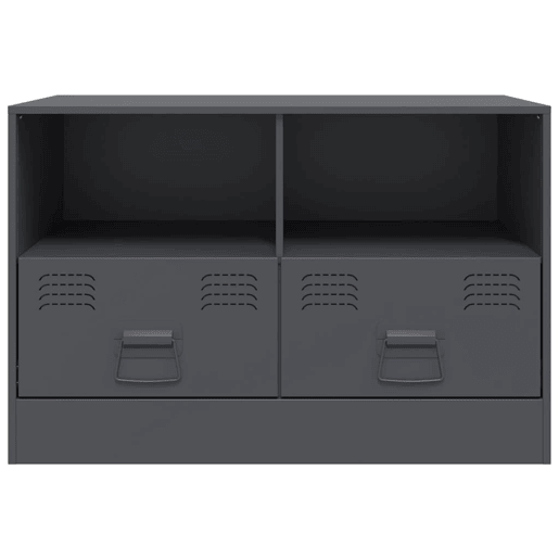 móveis de TV - Armários TV 2 pcs 67x39x44 cm aço antracite