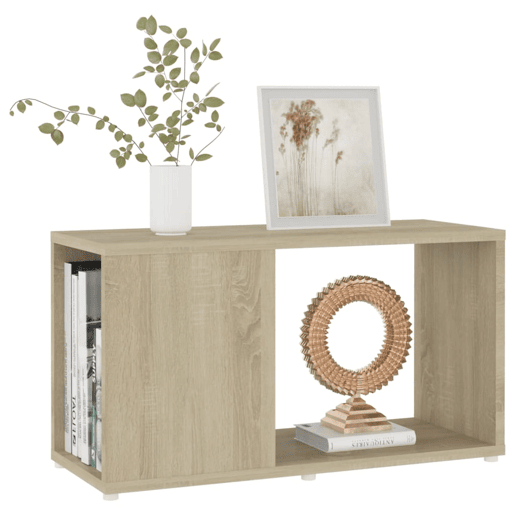 Móvel de TV - Modulo de TV - Armário de TV 60x24x32cm contraplacado carvalho sonoma